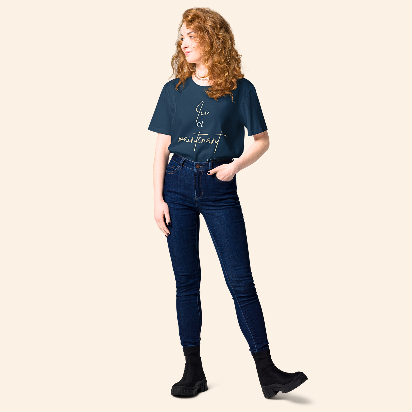 T-shirt en coton bio - ici et maintenant ⚡