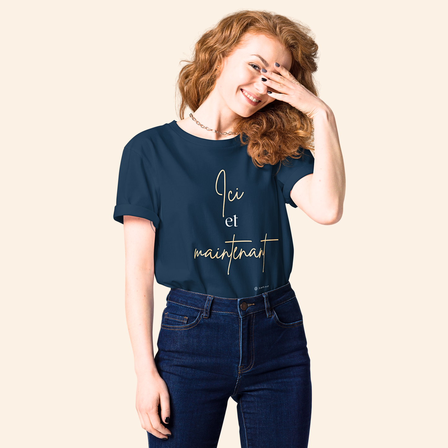T-shirt en coton bio - ici et maintenant ⚡