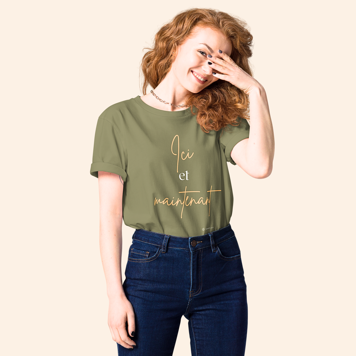 T-shirt en coton bio - ici et maintenant ⚡