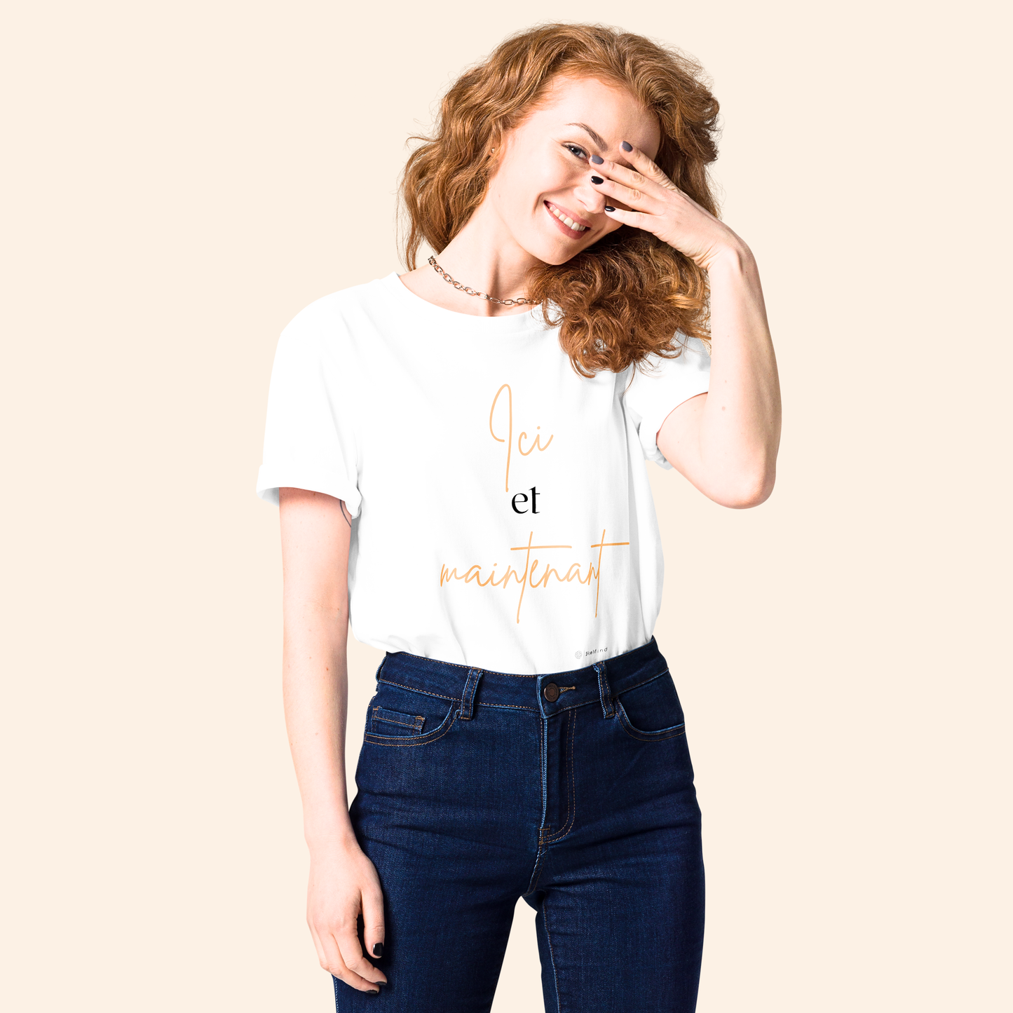 T-shirt en coton bio - ici et maintenant ⚡