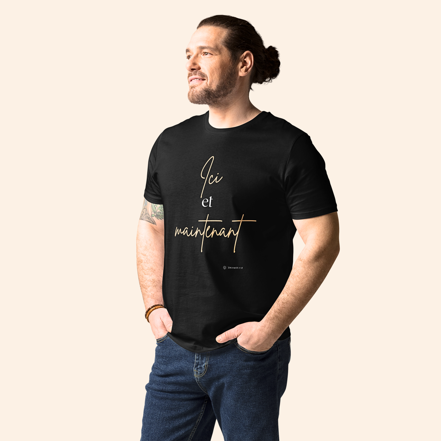 T-shirt en coton bio - ici et maintenant ⚡