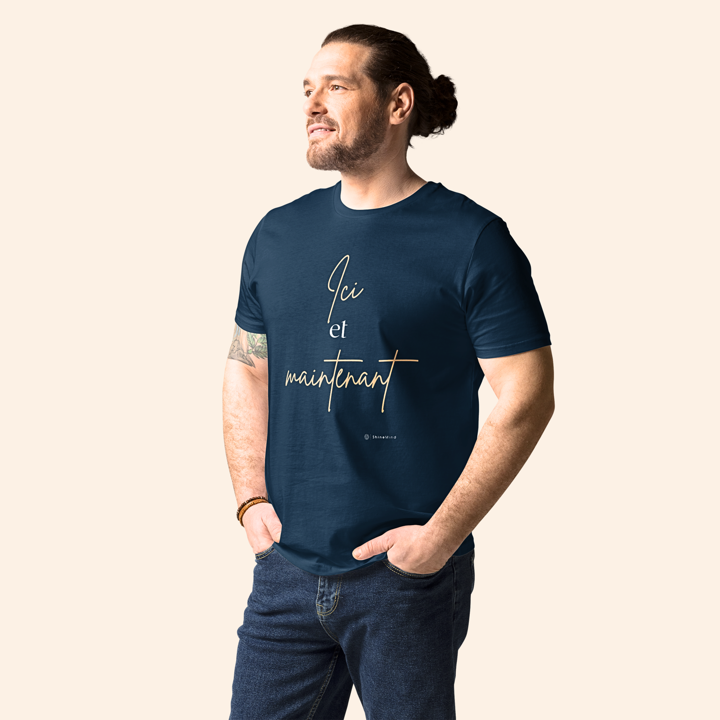 T-shirt en coton bio - ici et maintenant ⚡