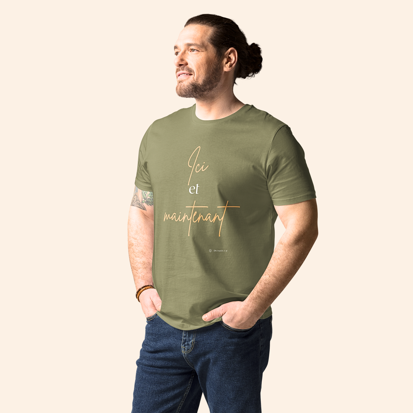 T-shirt en coton bio - ici et maintenant ⚡