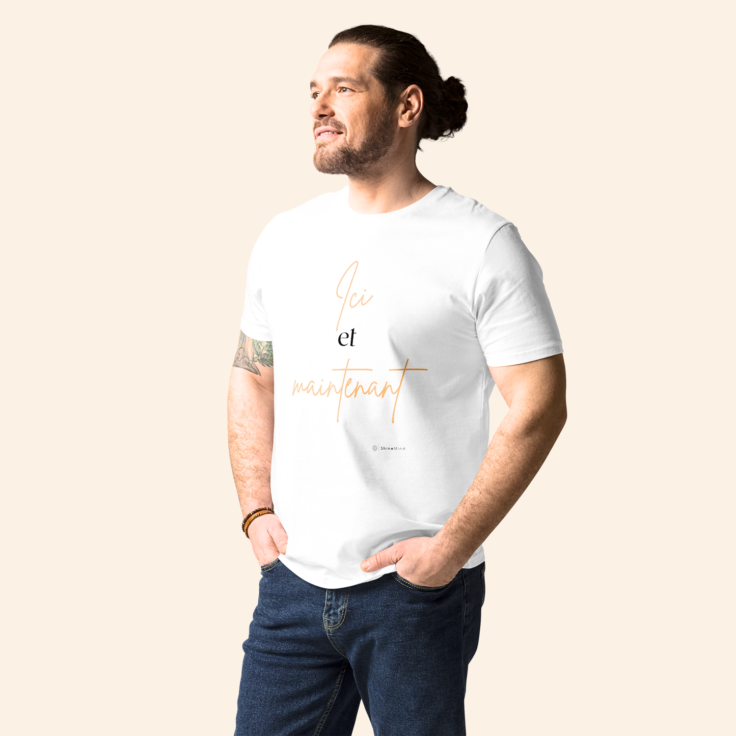 T-shirt en coton bio - ici et maintenant ⚡